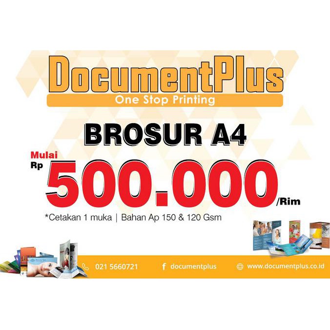 

brosur ukuran a4 1rim 1muka
