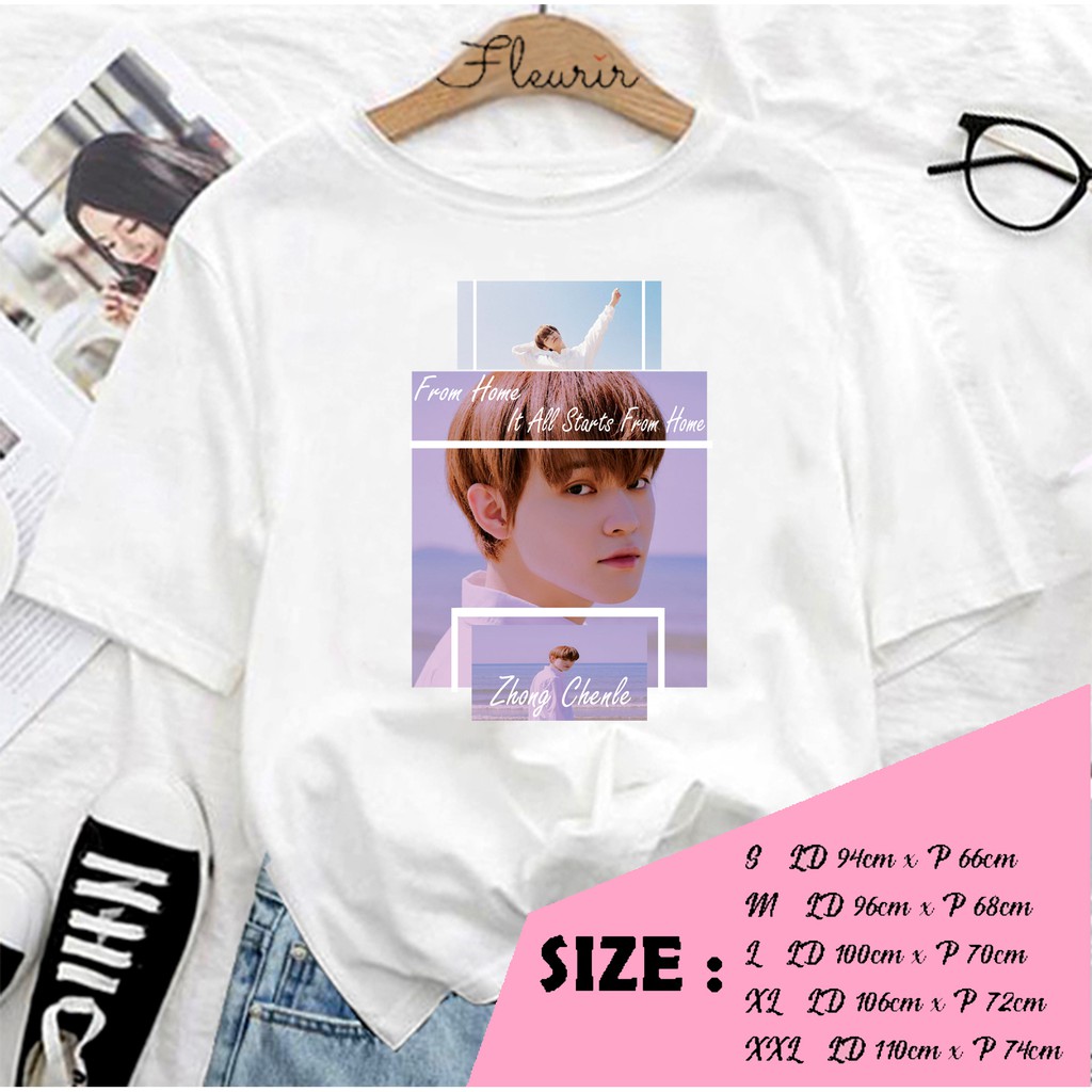 FLEURIR - KAOS NCT CHEN LE KPOP NCT127 WANITA DEWASA LENGAN PENDEK TEE UNISEX