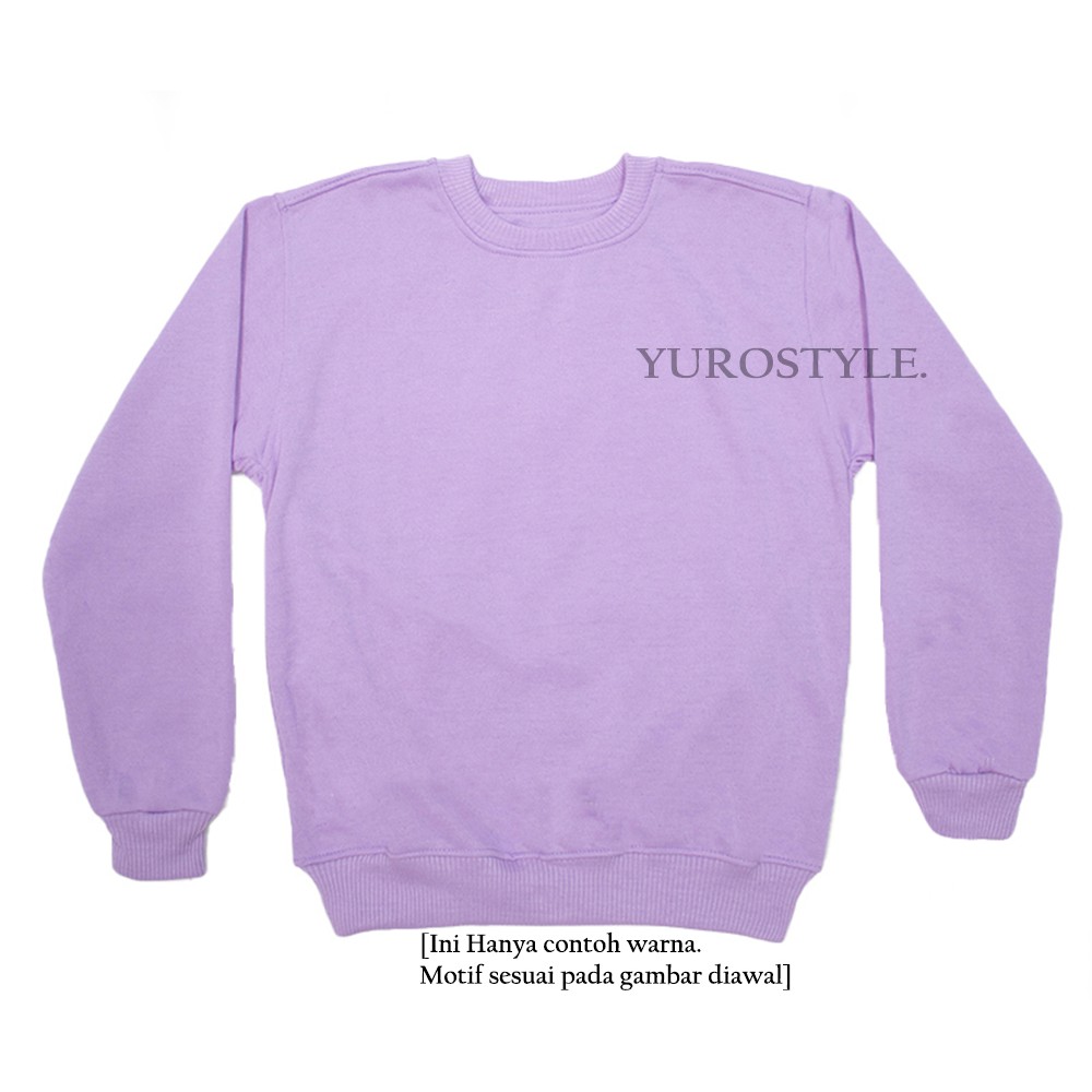 SWEATERPOLOS BASIC MONEY TALKS ( SABLON ) SIZE M-XXL ( PRIA & WANITA )-LILAC