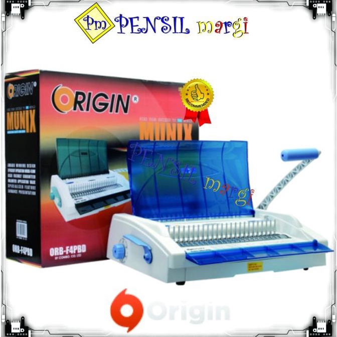 

Origin Munix/Mesin Jilid/Mesin Penjilid/Wirebind/Stapler/Staples/Buku