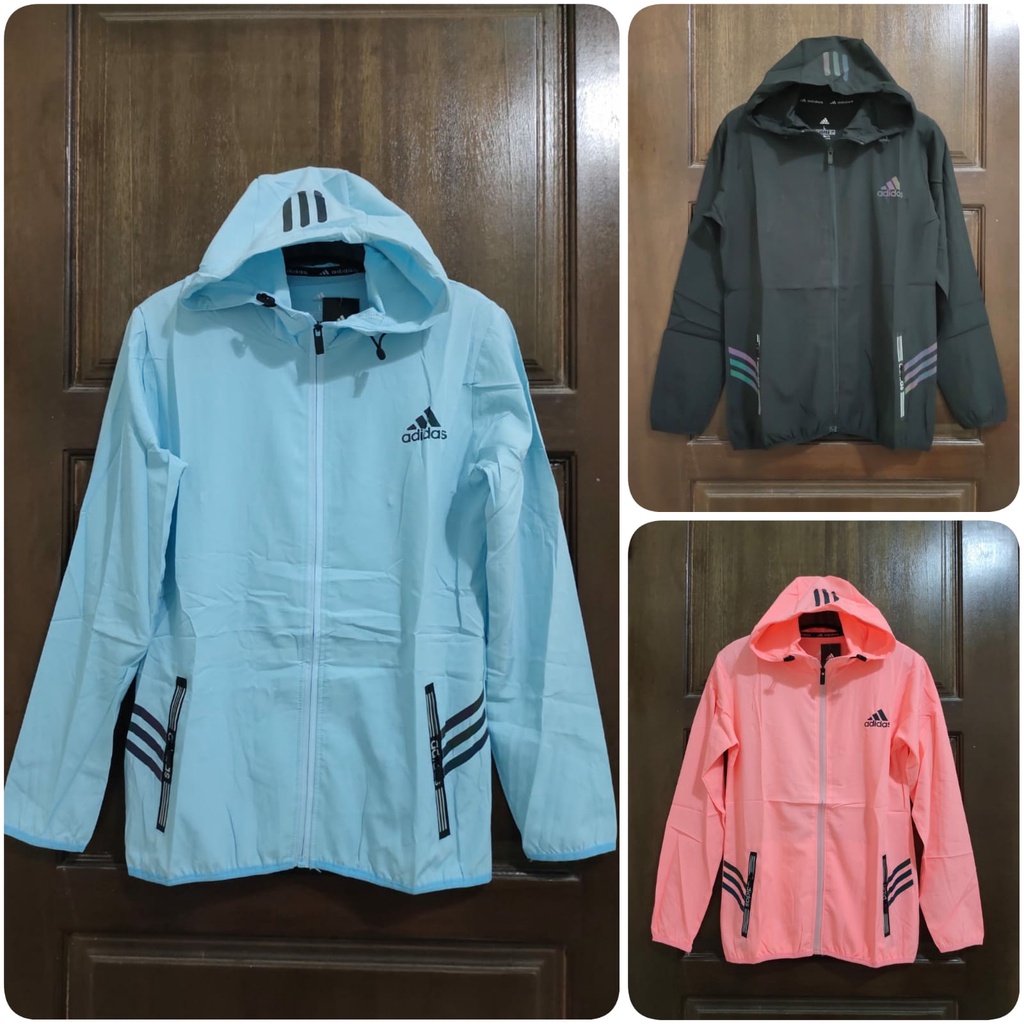 JAKET MICRO ADIDAS RUNNING WANITA GRADE ORI IMPORT