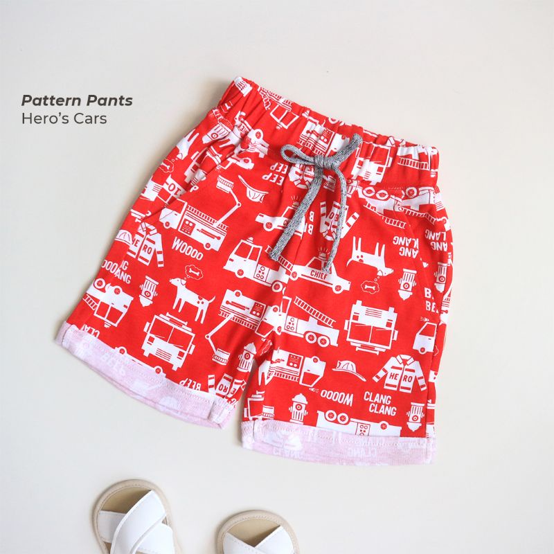 PATTERN PANTS - celana motif anak (1-6th) | celana pendek anak