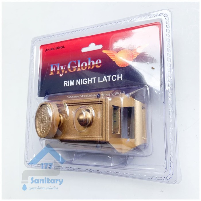 Kunci Otomatis Rim night Latch Antik-Kunci pintu lock door model dulu F36