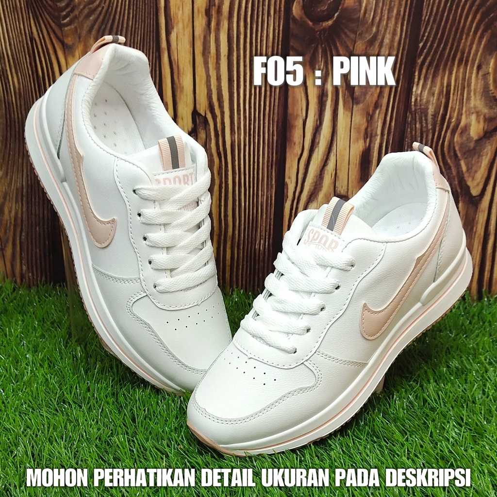 Sepatu Putih Wanita F05 / 911 Sepatu sneakers cewek terbaru antislip SPTSW