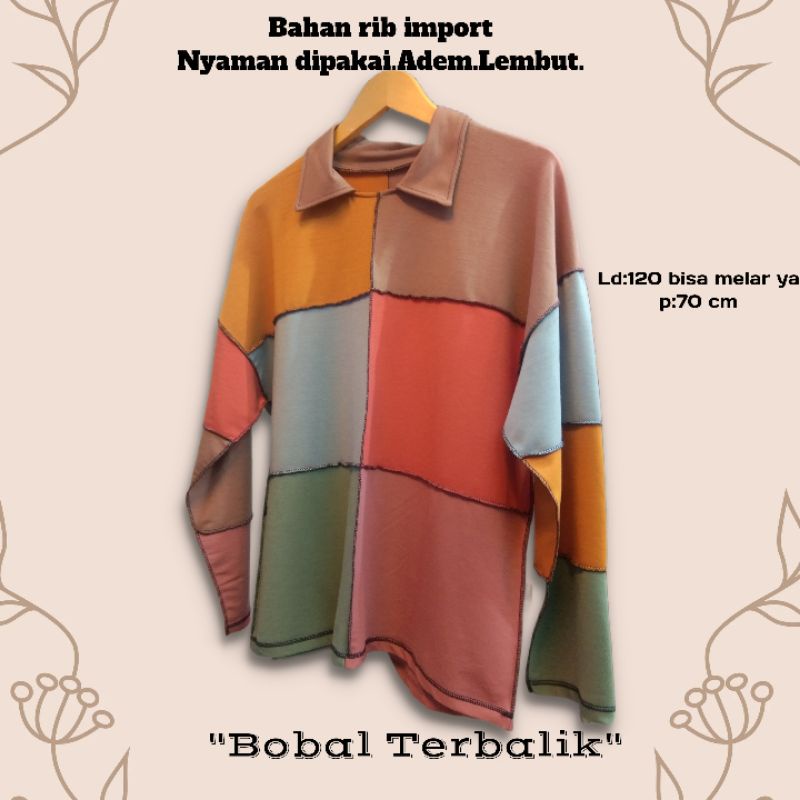 Blouse terbalik baju viral Atasan jumbo kebalik atasan kekinian
