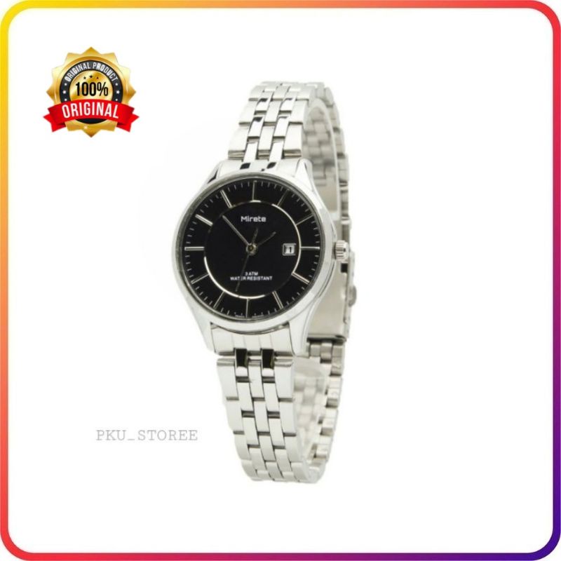 JAM TANGAN SILVER RANTAI STAINLIS STELL FITUR TANGGAL JAM TANGAN WANITA TERBARU TAHAN AIR WATER RESISITANT_JAM TANGAN CEWEK MIRETE ORIGINAL PREMIUM TAHAN AIR, JAM TANGAN WANITA BULAT RANTAI STAINLIS STEL