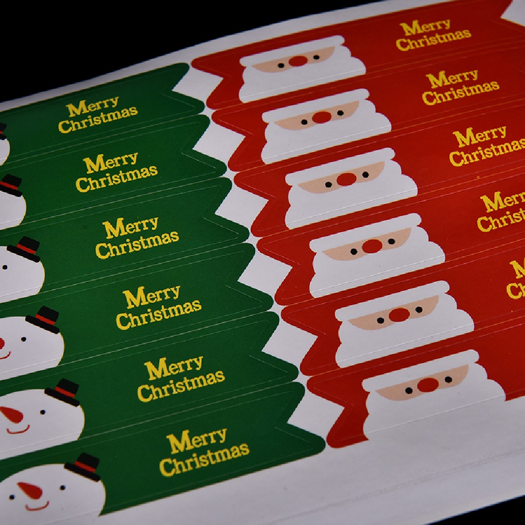 36pcs Stiker Label Segel Desain Santa Merry Christmas Untuk Membuat Kartu Scrapbook