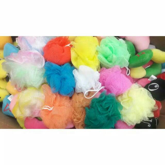 SPONS MANDI/SPONGE MANDI/BATH SPONGE/SPON MANDI/SPONS BEAUTY/SHOWER PUFF/GROSIR/SPONS ANAK WARNAWARN