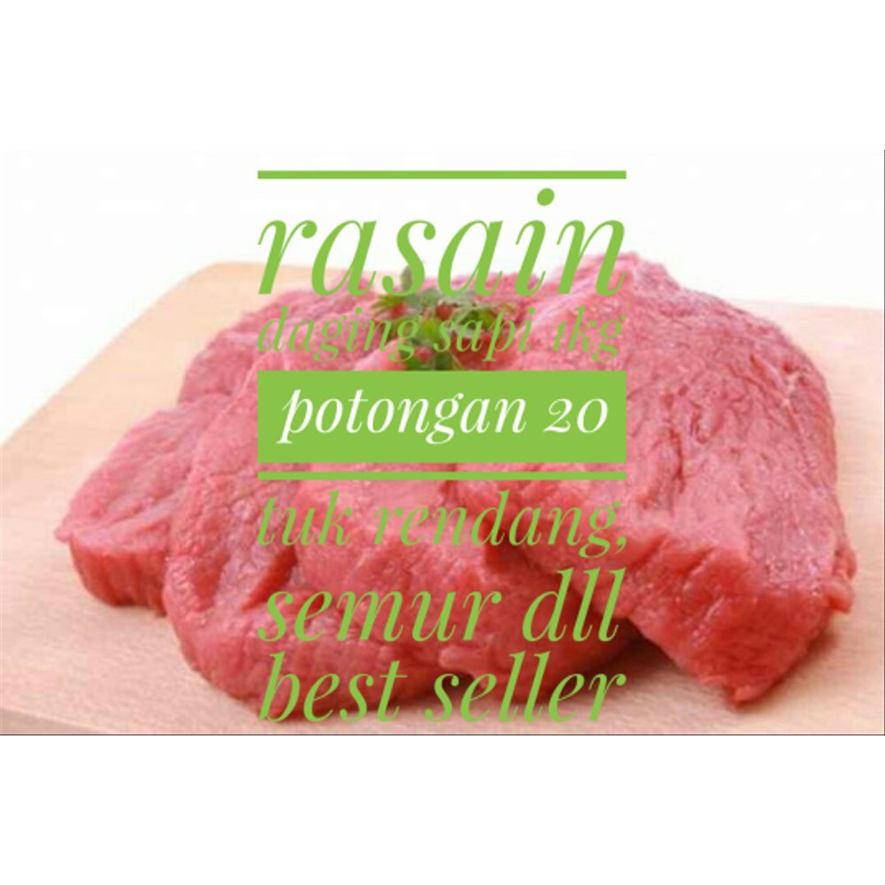 

daging sapi potong 20 tuk rendang dan semur Terlaris