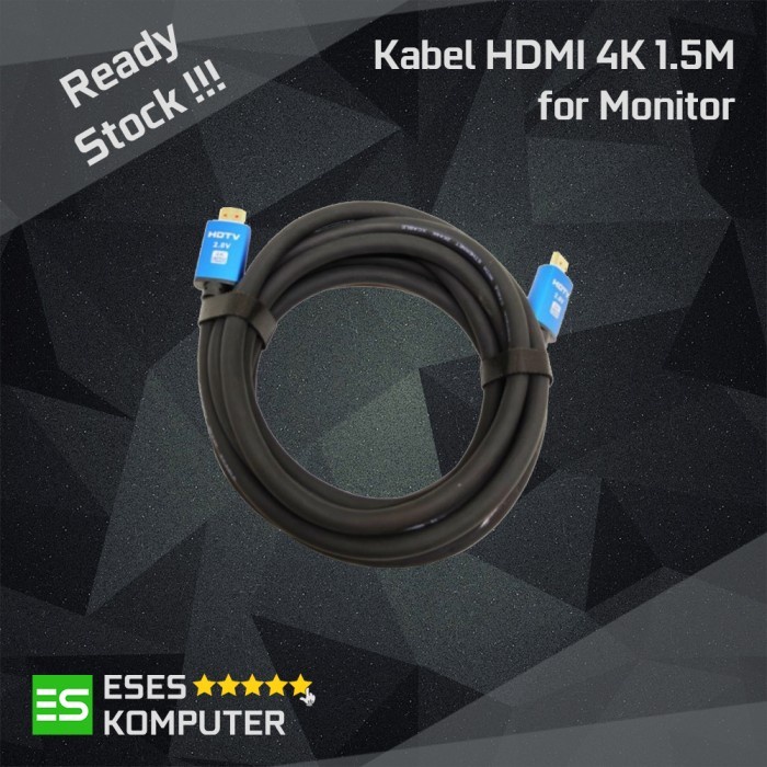 Kabel HDMI 1.5M V2.0 Ultra HD 4K High Quality - Kabel Monitor