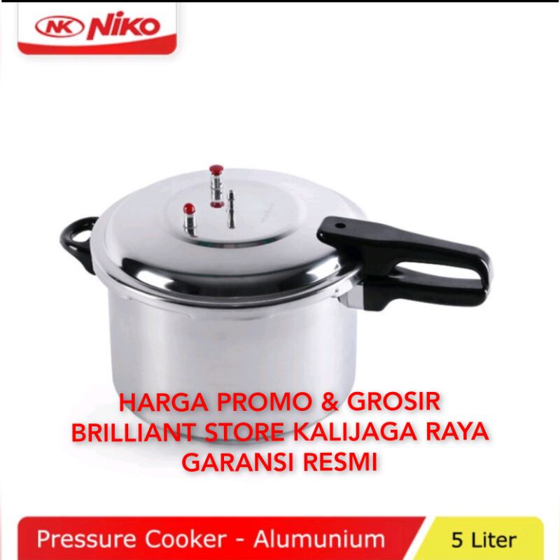 panci presto Niko 5L Nk5L/goshop brilliant store Kalijaga raya