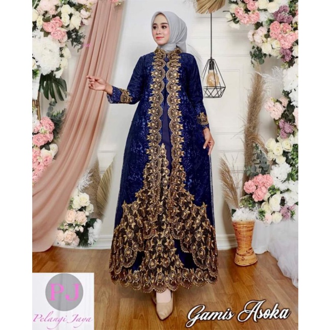 GAMIS PESTA MEWAH/GAMIS ASOKA/GAMIS TILE MUTIARA/ORIGINAL PELANGI JAYA