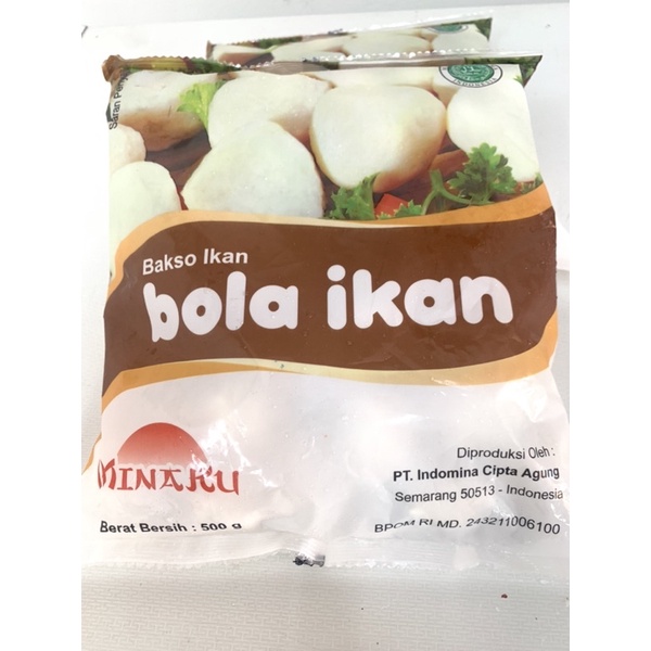 

Bola Ikan Minaku 500 gr Bakso Ikan