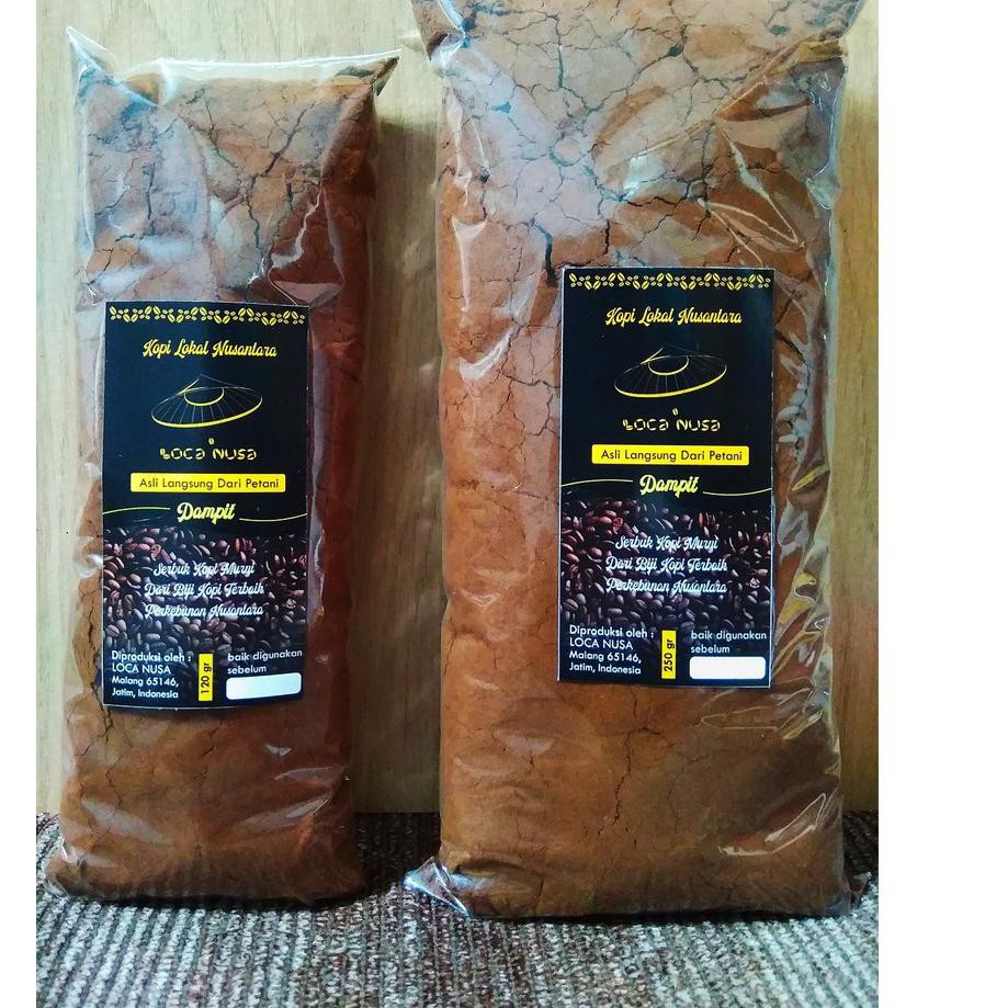 

SHOPEE MALL Kopi Bubuk Murni Lokal Robusta Dampit 250 Gram