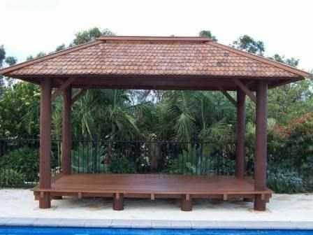 gazebo kayu kelapa dan jati 2x3m