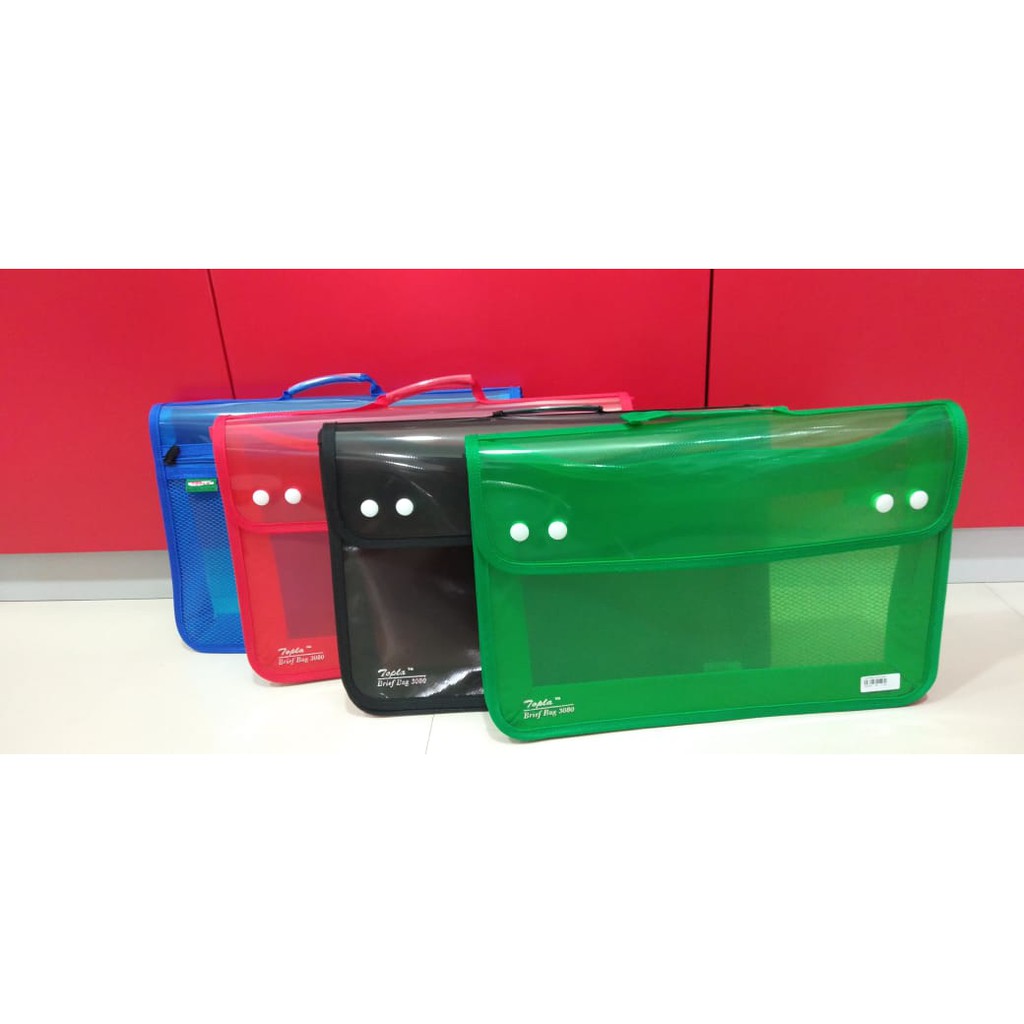 

MAP PLASTIK / ZIPPER BAG JARING KANCING MERK TOPLA
