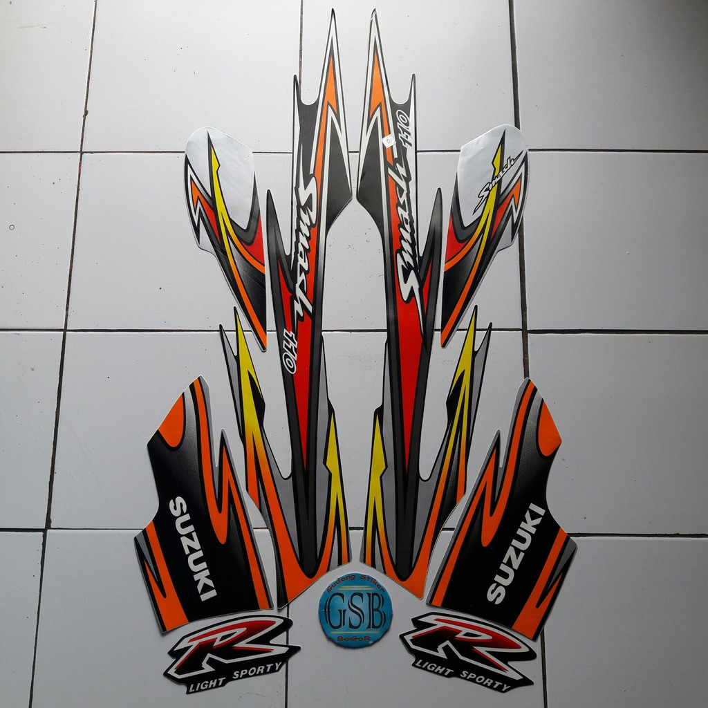 stiker motor smash 110r 2004 hitam silver