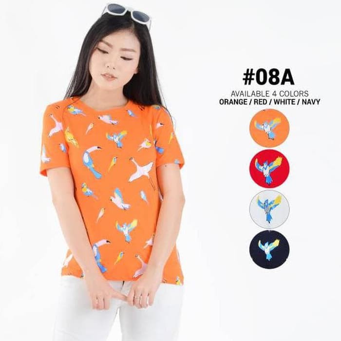 PAKAIAN WANITA BELLE FASHION BIRDS T-SHIRT OB WANITA FASHION TERLARIS
