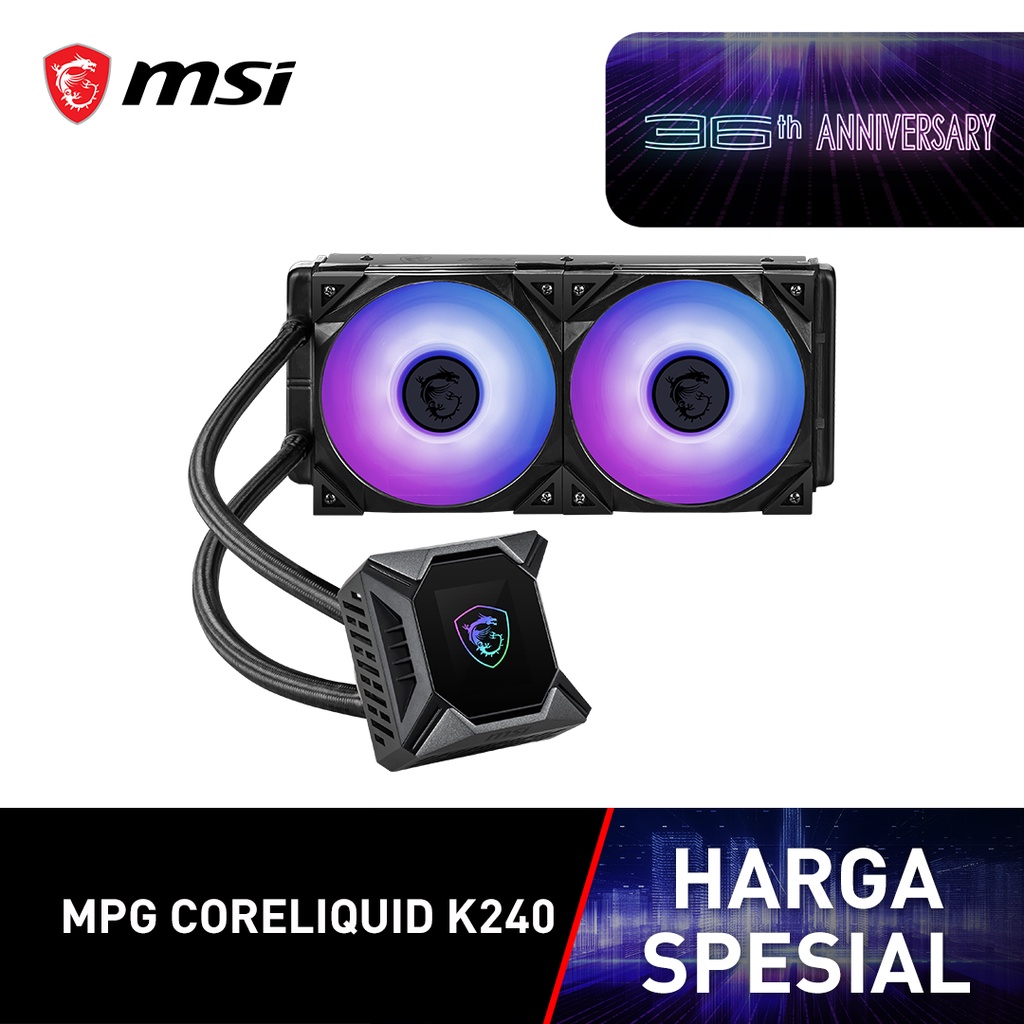 MSI MPG CORELIQUID K240 Liquid CPU Cooler 240mm RGB