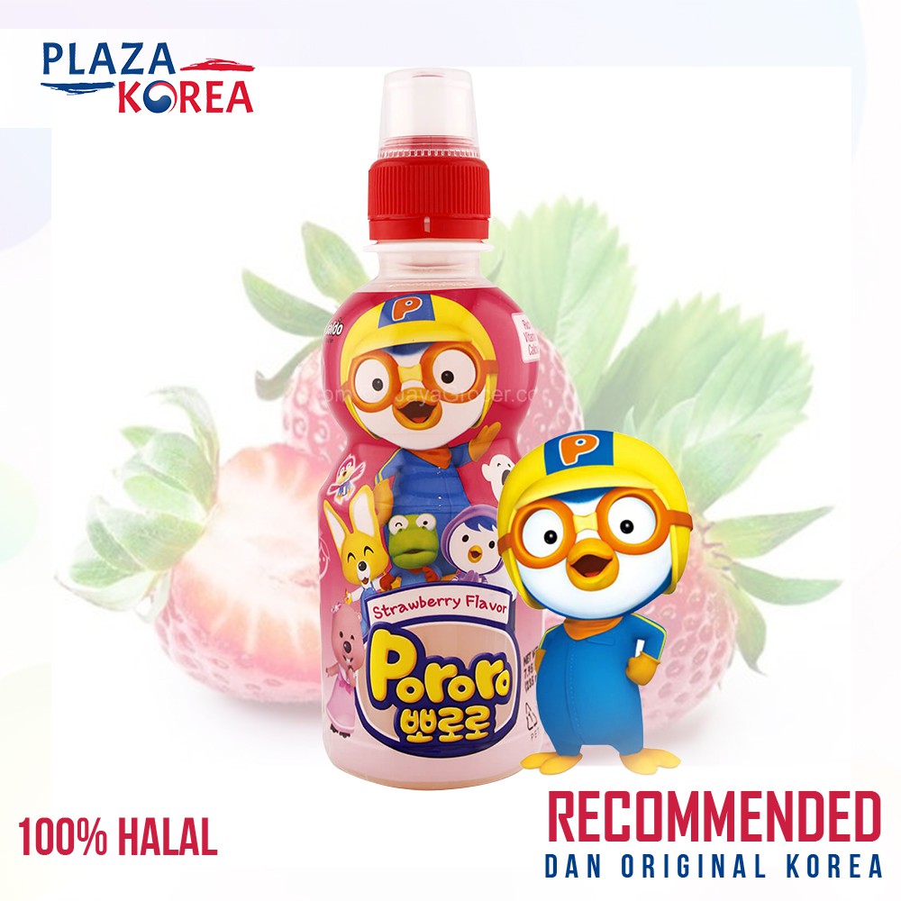 Jual PORORO FRUIT JUICE STRAWBERRY - KOREAN DRINK | Shopee Indonesia