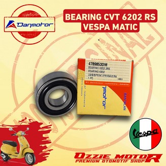 DANMOTOR BEARING CVT SEMUA VESPA MATIC 6202 RS ORIGINAL