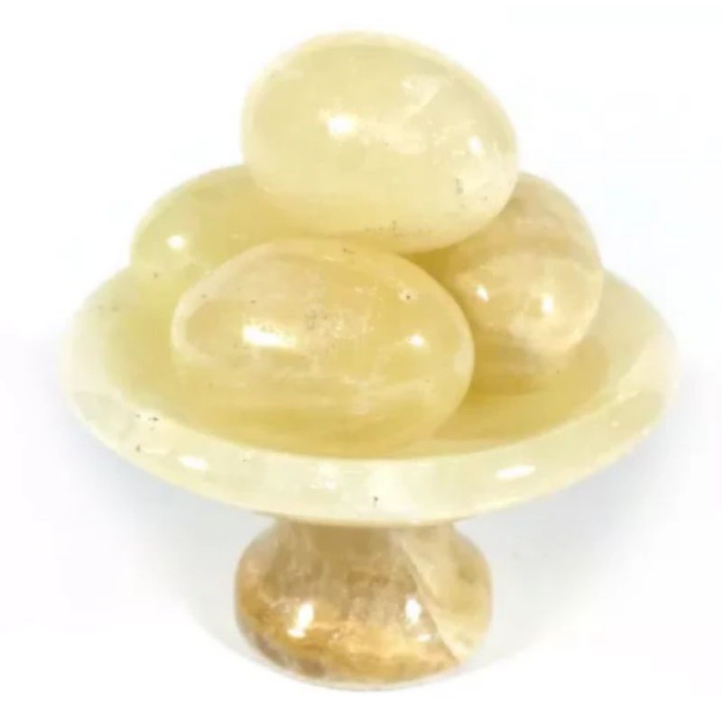 SATU SET TELUR MEDITASI BATU MARMER