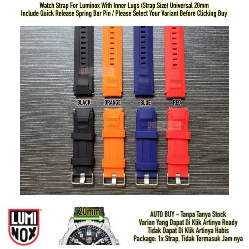 SIKAI Wide Watch Strap Luminox Universal 20mm - Tali Jam Rubber Sporty Silikon