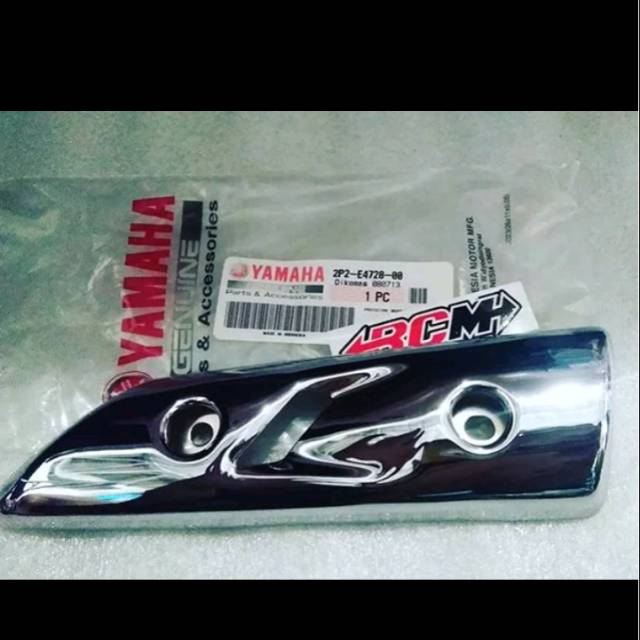 2P2-E4728-00 PROTECTOR COVER TUTUP PELINDUNG TAMENG KNALPOT BAGIAN DEPAN JUPITER Z BURHAN ORI YAMAHA