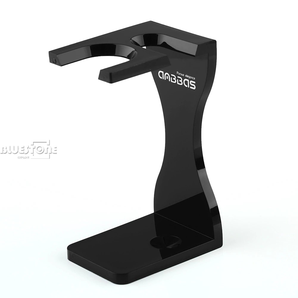 

Anbbas Acrylic Shaving Stand for Brush Maintain Traditional Shaving Tool (Black)