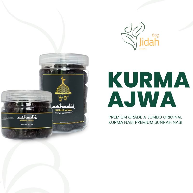 

Kurma Ajwa Premium Grade A Toples Kurma Sunnah Rasul Kurma hitam
