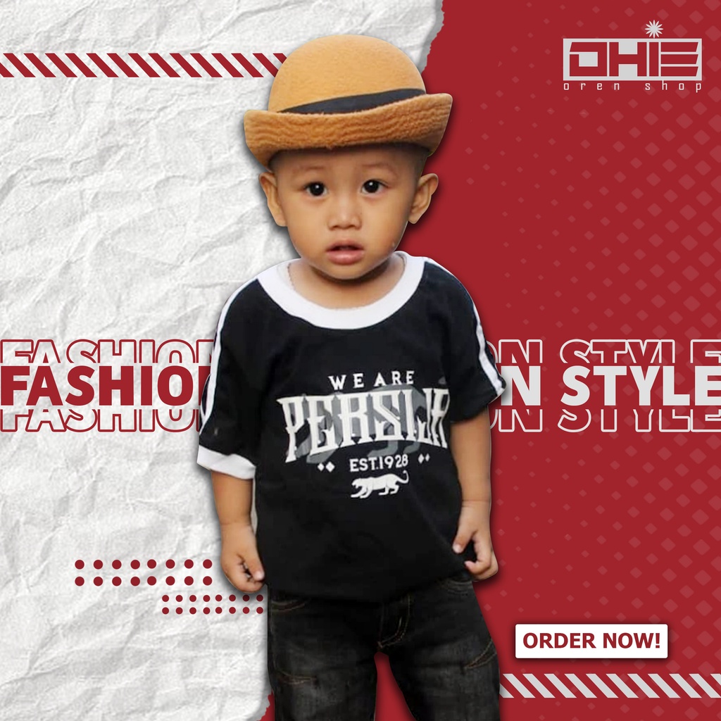 Kaos Persija  T-Shirt Combed 30S Baju Bola Anak Original WE ARE PERSIJA