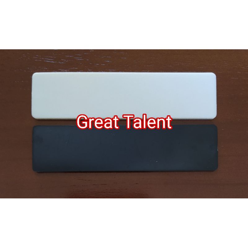 

Bahan Papan Nama Dada Plastik 8cm x 2cm - Bahan Papan Nama Plastik Untuk di Resin - 1 pcs