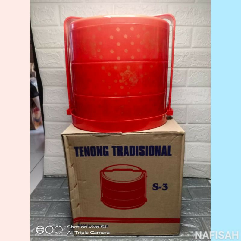 [ ⭐FREE ONGKIR⭐ ] tenong rantang susun 3 jumbo kue bolu tradisional modern sakura DX asli original