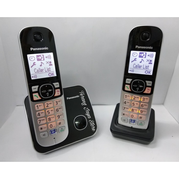 

Telepon Wireless Panasonic KX-TG6812 Wireless Phone (2 Handset) Hitam
