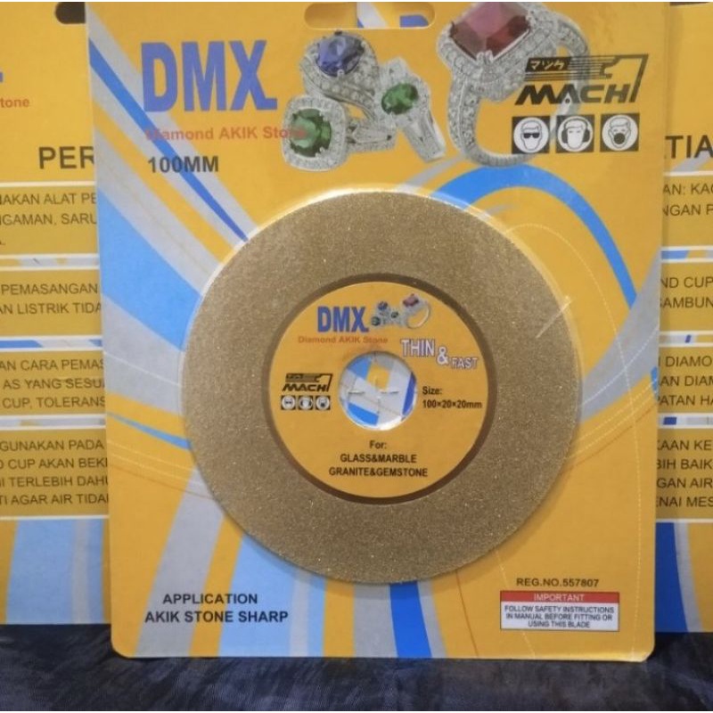 Alat Potong Kaca Poles Kaca dan Batu Mata DIAMOND GOLD Gerinda 4 " ORIGINAL