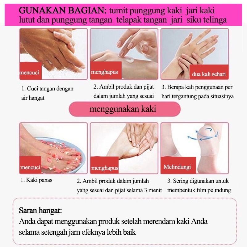 krim kaki 100g obat kaki pecah dan kering krim kaki Exfoliating Kapalan Smoothing Krim Kaki Memperbaiki tumit pecah-pecah dan kering