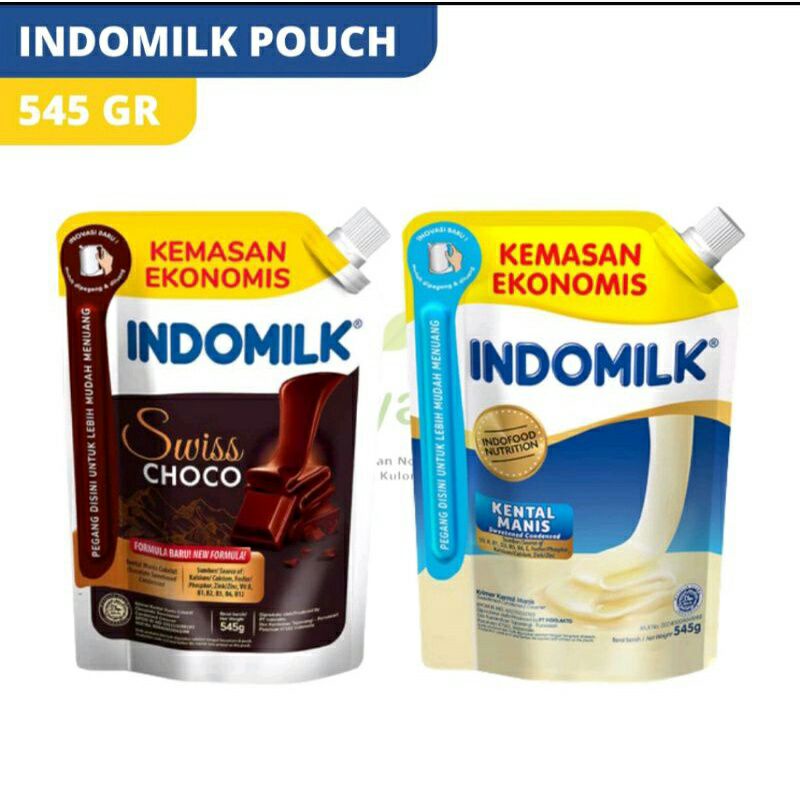 

SUSU KENTAL MANIS INDOMILK POUCH PUTIH COKLAT 545 GRAM