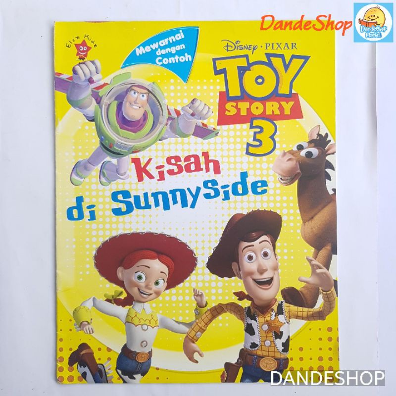 Jual Disney Toy Story 3 - Buku Mewarnai dengan Contoh - Kisah di