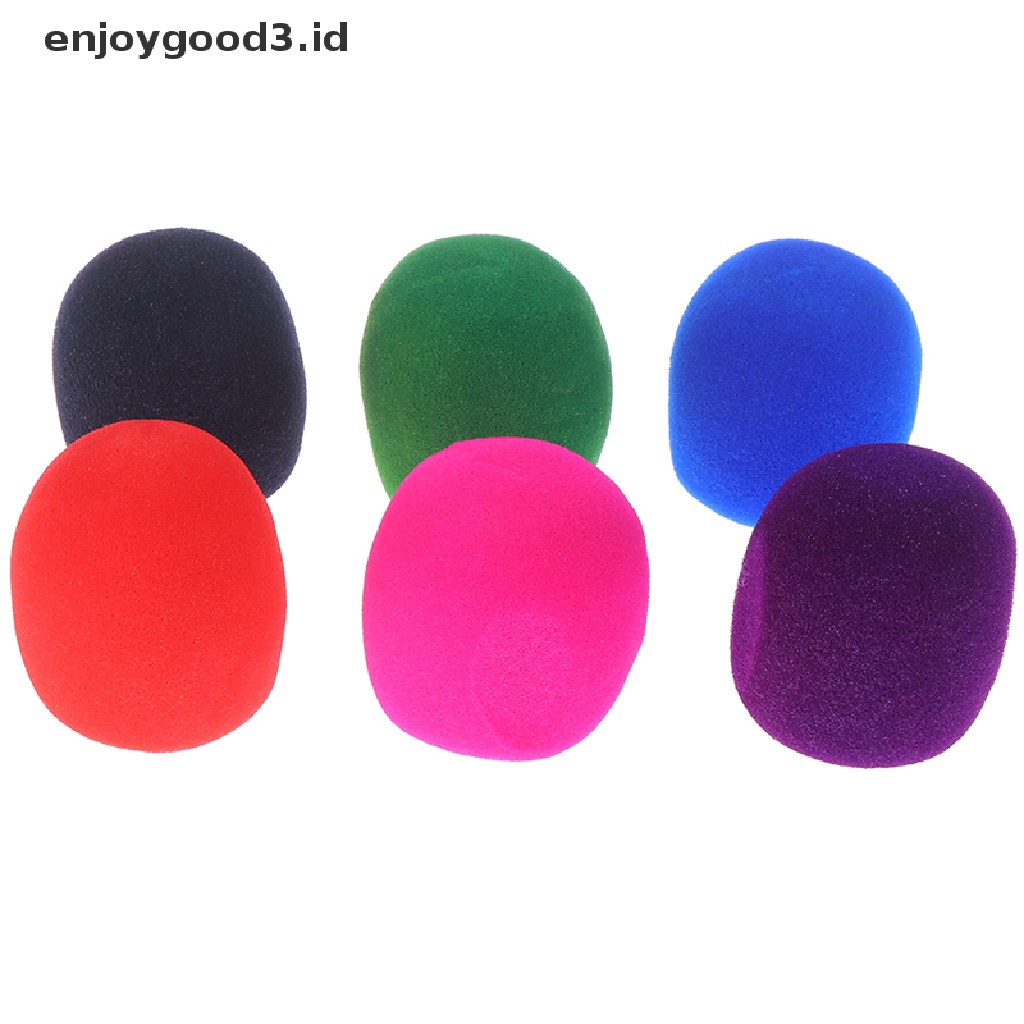 (Id) 5pcs / Set Cover Pelindung Mic / Headset Bahan Busa Untuk Rekaman