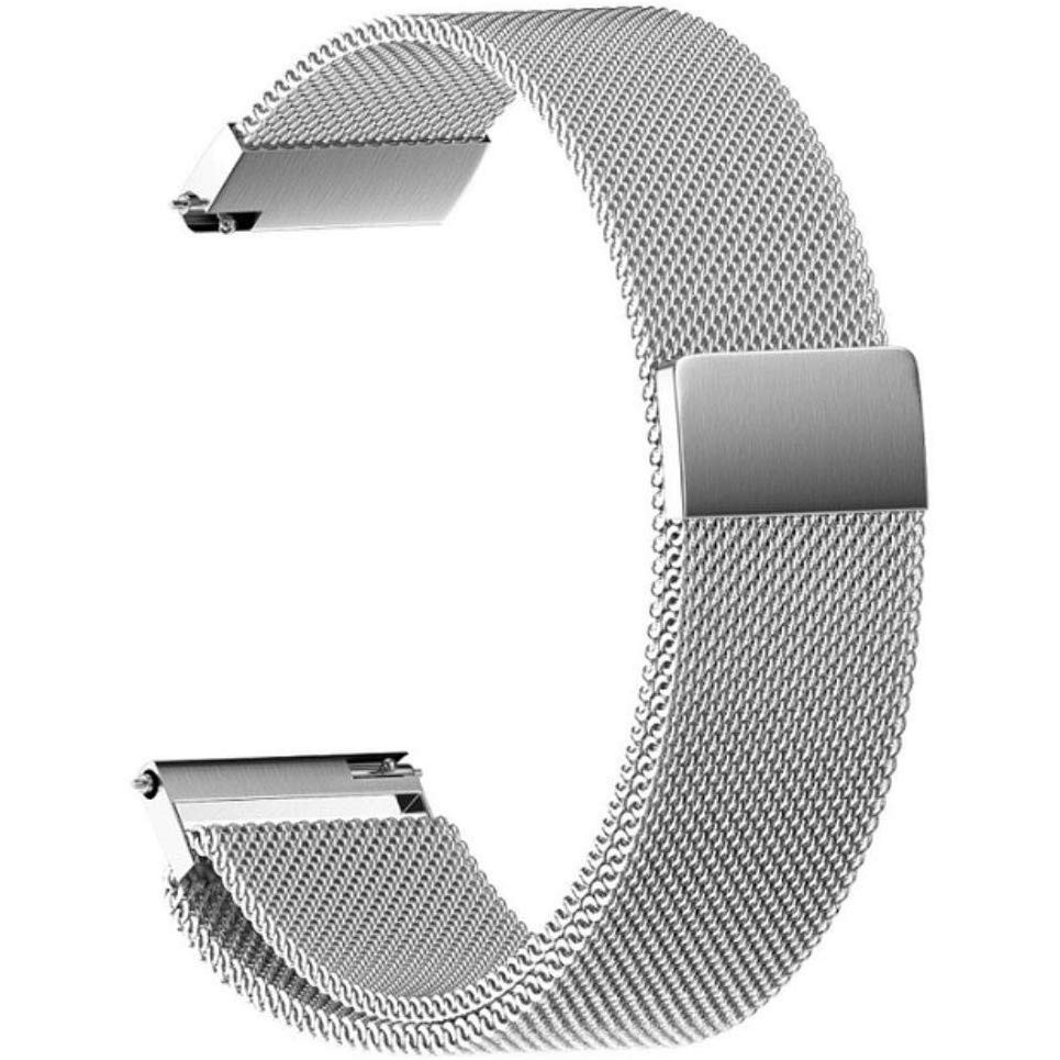 Tali Jam Strap Milanese Loop Watchband Stainless 22mm Ticwatch pro E2 S2 Asus Zenwatch 2 Galaxy Watch 46mm Timex Watch 22mm Gear S3 Classic Frontier