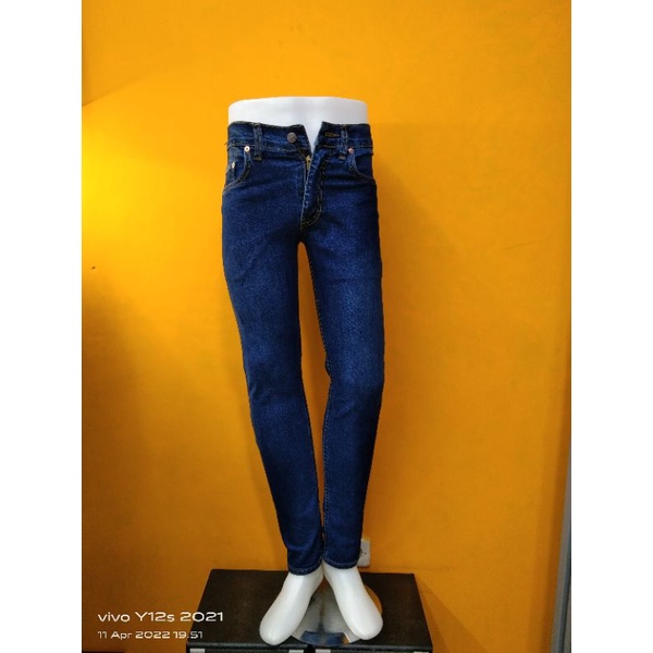 Celana Jeans Pria Stretch bahan melar ukuran 28-46