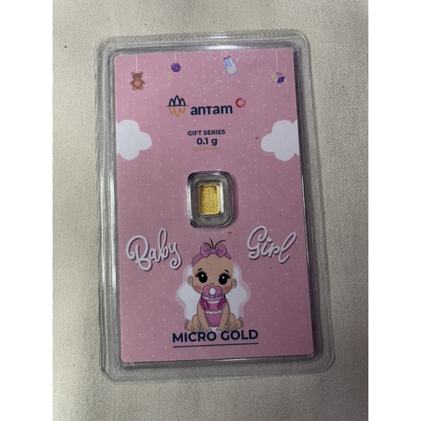 Emas 24 karat Antam x Hartadinata gift series 0,1 gram #BabyGirl #KadoLahiran