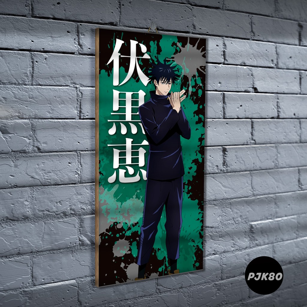 Poster Kayu Jujutsu Kaisen / Dekorasi Rumah /Poster murah/ Anime / desain / 2021 / gambar / PJK-PJK80