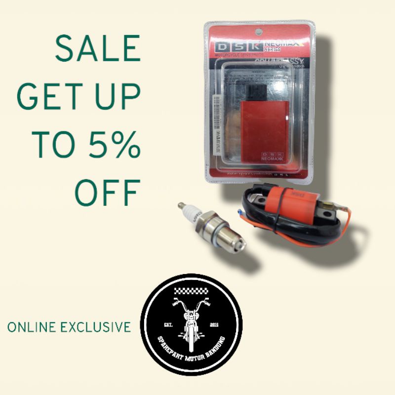 Paket Cdi Racing koil Dan Busi Satria fu - Satria fu 150 New aho - Satria fu 150 2011 2012 CDI UNLIM