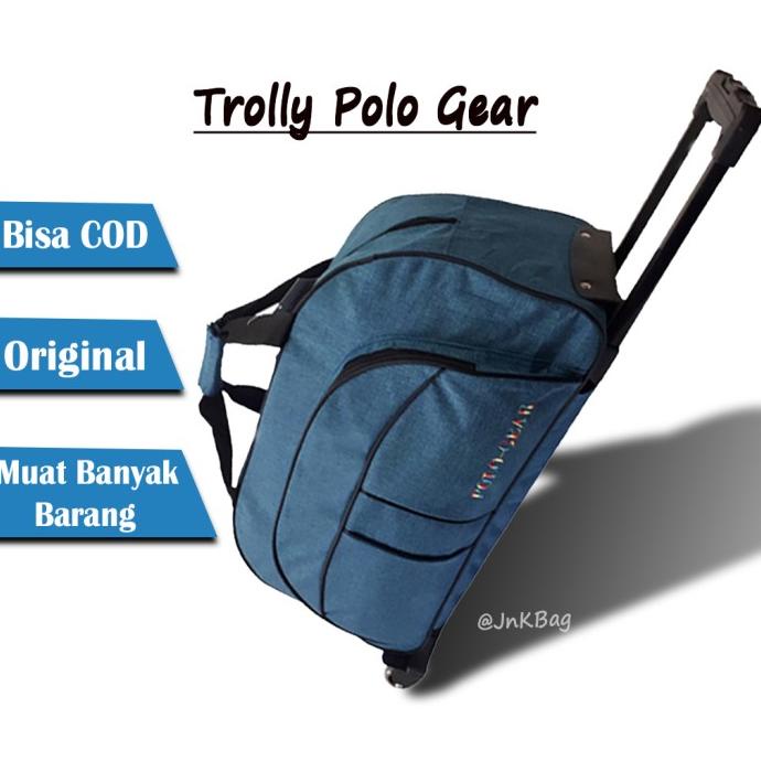 TROLLY BAG POLO GEAR 8827 BAHAN KANVAS