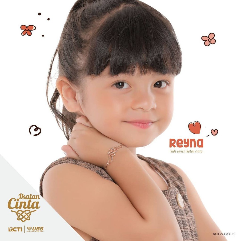 Gelang Emas &quot;Ikatan Cinta / Reyna&quot; Anak Edisi Spesial 8K - SDW Gold -