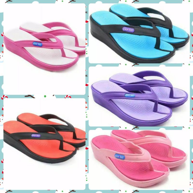sandal jepit karet wanita porto 711