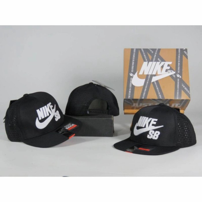 Snapback-Topi- Topi Snapback Nike True/ Nike True Cap Original Import / Hat - Hitam -Topi-Snapback