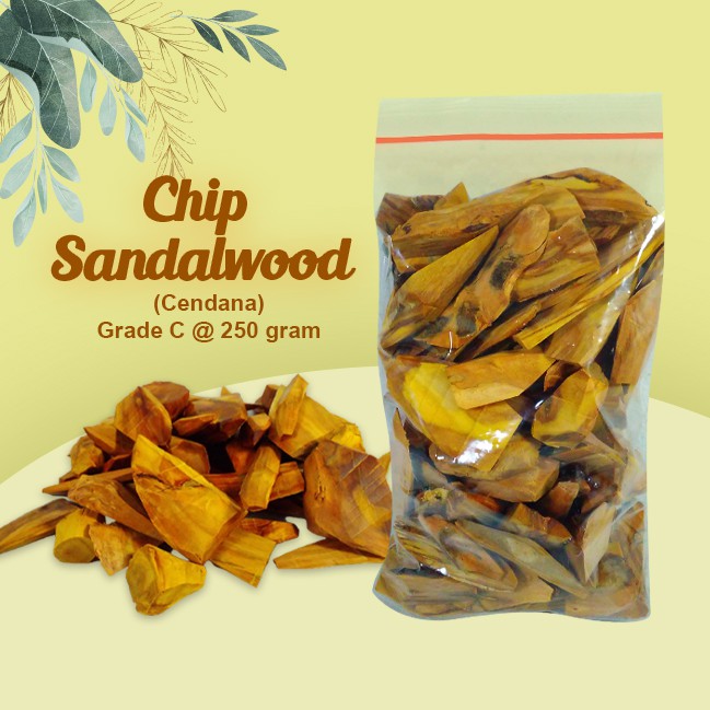 Chip Sandalwood (Cendana) Grade C @ 250 gram