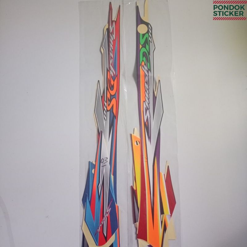 Striping Sticker Suzuki Smash 110 DS 2003 2004 2005